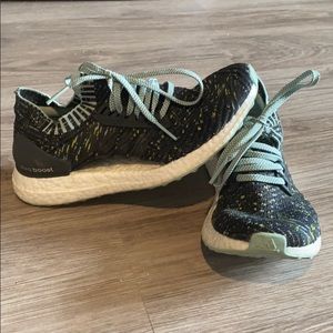 Adidas Ultraboost X black/green/turquoise sneakers